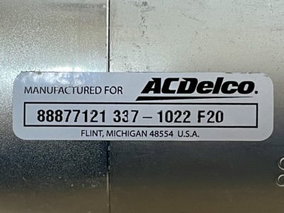 AcDelco Anlasser Starter Chevrolet GMC Cadillac Oldsmobile Isuzu