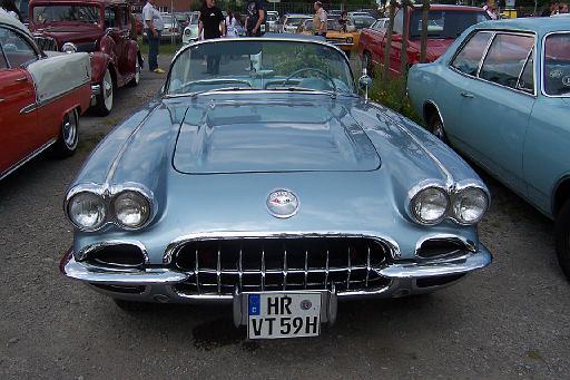 blaue Corvette Cabriolet C1