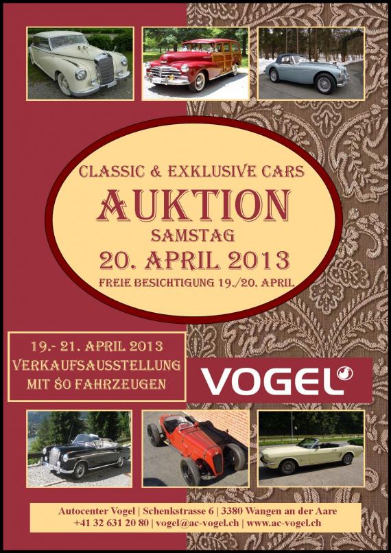 Classic & Exklusive Cars Verkaufsausstellung und Auktion, Wangen an der Aare