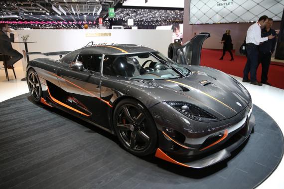 Königsegg Agera RS 8 Zylinder Motor mit 5000 ccm Hubraum in Genf am Automobielsalon