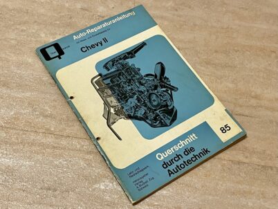 Chevy II Reparaturanleitung mit Maßtabelle Einstelltabelle von Bucheli Nr. 85