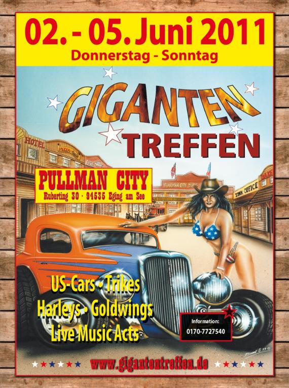 Giganten Treffen in Pullman City 2. - 5. Juni 2011, Flayer