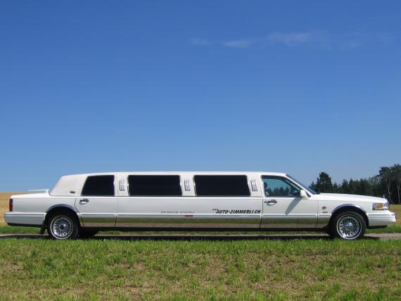 LINCOLN Stretch Limousine Splash 120-Inch Town Car 8,6 Meter 8 Sitzplätze Automat 1997, in weiss