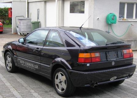 VW 2000 Karmann Corrado Coupe Aut. 1992, Stossstangen und Heckspoiler in Wagenfarbe