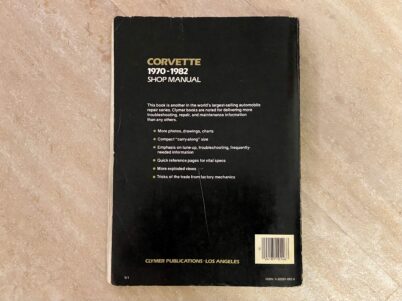 Chevrolet Corvette Reparaturhandbuch von 1970 bis 1982