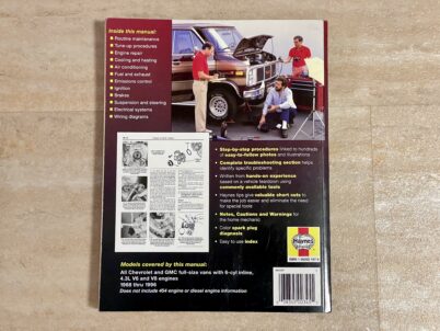 Chevrolet & GMC Full-size Vans 1968 thru 1996 6-cyl inline, 4.3L V6 and V8 Gasoline Engine Models Haynes Repair Manual Based on a complete teardown and rebuild