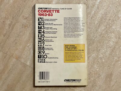 Chevrolet Corvette Reparaturhandbuch von 1963 bis 1983
