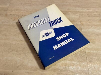 ORIGINAL  1958 Chevrolet Truck - Shop Repair Manual - 1958 Models RS-63-S & M