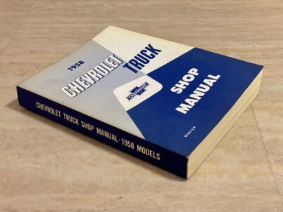 ORIGINAL  1958 Chevrolet Truck - Shop Repair Manual - 1958 Models RS-63-S & M