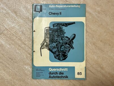Chevy II Reparaturanleitung mit Maßtabelle Einstelltabelle von Bucheli Nr. 85
