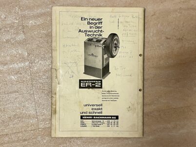 Chevy II Reparaturanleitung mit Maßtabelle Einstelltabelle von Bucheli Nr. 85