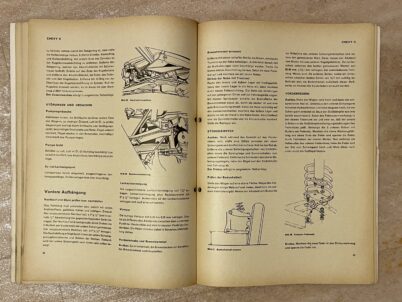 Chevy II Reparaturanleitung mit Maßtabelle Einstelltabelle von Bucheli Nr. 85