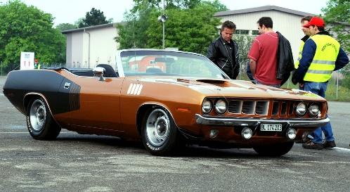 Wunderschöner Plymouth Cuda Hemi Convertible in Oensingen am US-Car Treffen