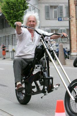Chopper Bicycle am US-Car & Bike Treffen in Kirchberg