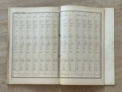 AutoReparaturanleitung Einstelldaten von 1970 Bucheli 158