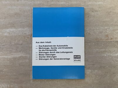 Autoelektrik-Pannenhilfe in Theorie und Praxis, ein Buch der Reihe Reparaturanleitung vom Bucheli Verlag Nr. 234