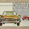 Chevrolet Bel Air 1957 Verkaufsbroschüre Katalog Prospekt von GM Biel