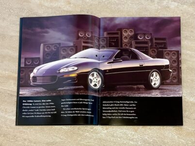 Chevrolet Camaro Coupe Targa Cabriolet Z28 Coupe 1998 Prospekt