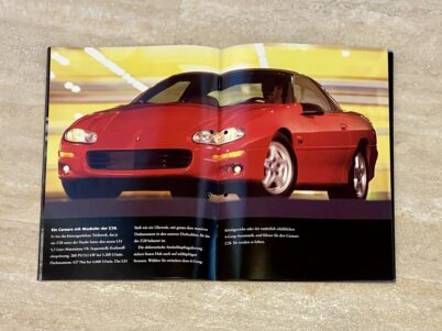 Chevrolet Camaro Coupe Targa Cabriolet Z28 Coupe 1998 Prospekt