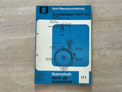 Einstelldaten 1964 1965 von USA Autos Bucheli 111