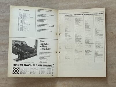 Einstelldaten 1964 1965 von USA Autos Bucheli 111