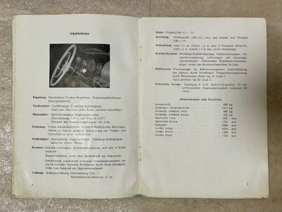 FORD TAUNUS 12 M Owners manual 1953