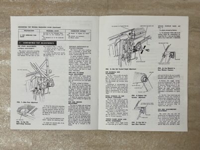 Ford Mustang Cabriolet Verdeck Reparatur Service Buch 64 - 66