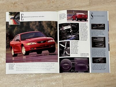 Ford Mustang Coupe und Cabriolet 1996 Prospekt