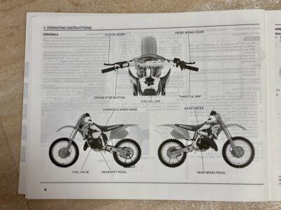 Honda CR 125 R 1994 Motocross Werkstatthandbuch Reparaturanleitung