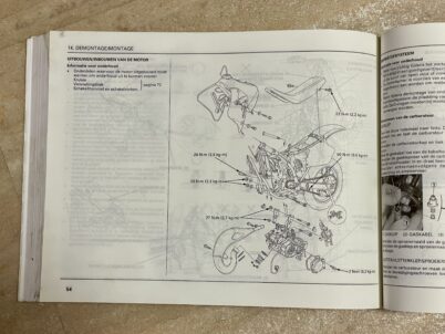 Honda CR 125 R 1994 Motocross Werkstatthandbuch Reparaturanleitung