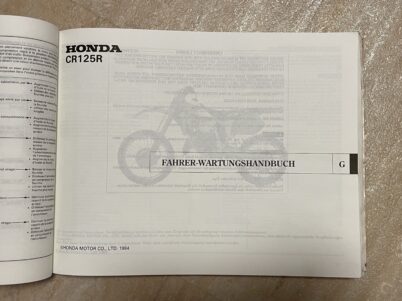 Honda CR 125 R 1994 Motocross Werkstatthandbuch Reparaturanleitung