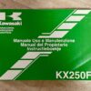Kawasaki KX 250F MX Motocicleta Manual del Propietario IT ES NL 2006