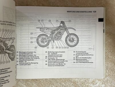 Kawasaki KX 250F MX Motorrad Betriebsanleitung 2006