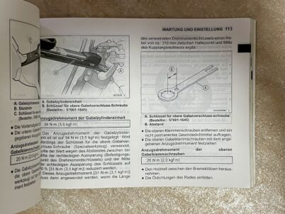 Kawasaki KX 250F MX Motorrad Betriebsanleitung 2006