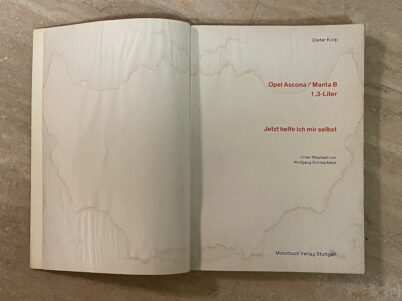 Opel Ascona und Opel Manta 1979 Werkstatthandbuch