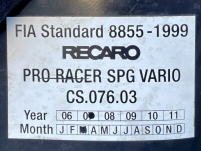 RECARO PRO RACER VARIO HANS SPG RENNSCHALEBSITZ SCHWARZ