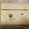 VW Arbeitspreise Heft von Arbeiten an alle Modellen 1954