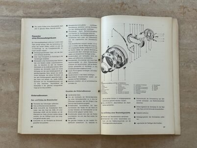 VW Typ 4 Bucheli Auto-Reparaturanleitung mit Maß- und Einstelltabelle Nr. 201