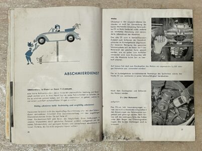 VW Kaefer Betriebsanleitung Bedienungsanleitung Limousine Cabriolet April ab 1954