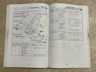 Yamaha YZ 250 Motocross Fahrerhandbuch Reparaturbuch 1998