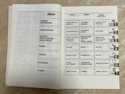 Yamaha YZ 250 Motocross Fahrerhandbuch Reparaturbuch 1998