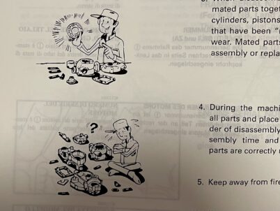 Yamaha YZ 250 Motocross Fahrerhandbuch Reparaturbuch 1998