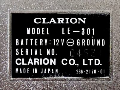 Clarion Quad 8 Track PE-424A IC Car Stereo Player, Clarion LE-301 8 Track UKW-FM Radio Stereo-Cartridge Tape