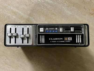 Clarion Quad 8 Track PE-424A IC Car Stereo Player, Clarion LE-301 8 Track UKW-FM Radio Stereo-Cartridge Tape