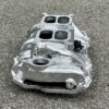 Edelbrock 7525 hochglanzpoliert Dual-Quad Air-Gap Ansaugspinne Chevrolet Small Block 55-86
