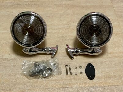 2 x Teardrop Dummy Spot Light Scheinwerfer Chrom