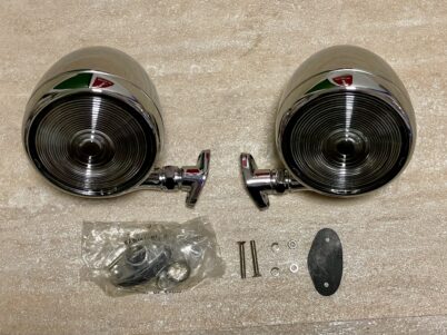 2 x Teardrop Dummy Spot Light DUMMY BULLET CHROME United Pacific AA142