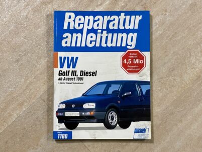 Reparaturanleitung VW Golf III Turbodiesel ab 1991 1,9 Liter Bucheli Verlag Band 1180