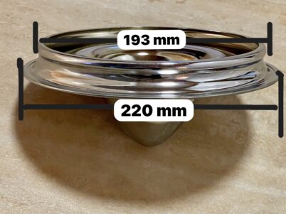 Vintage Short Bullet Center Cap Solid Steel Chromed for SMOOTHIE Wheel 