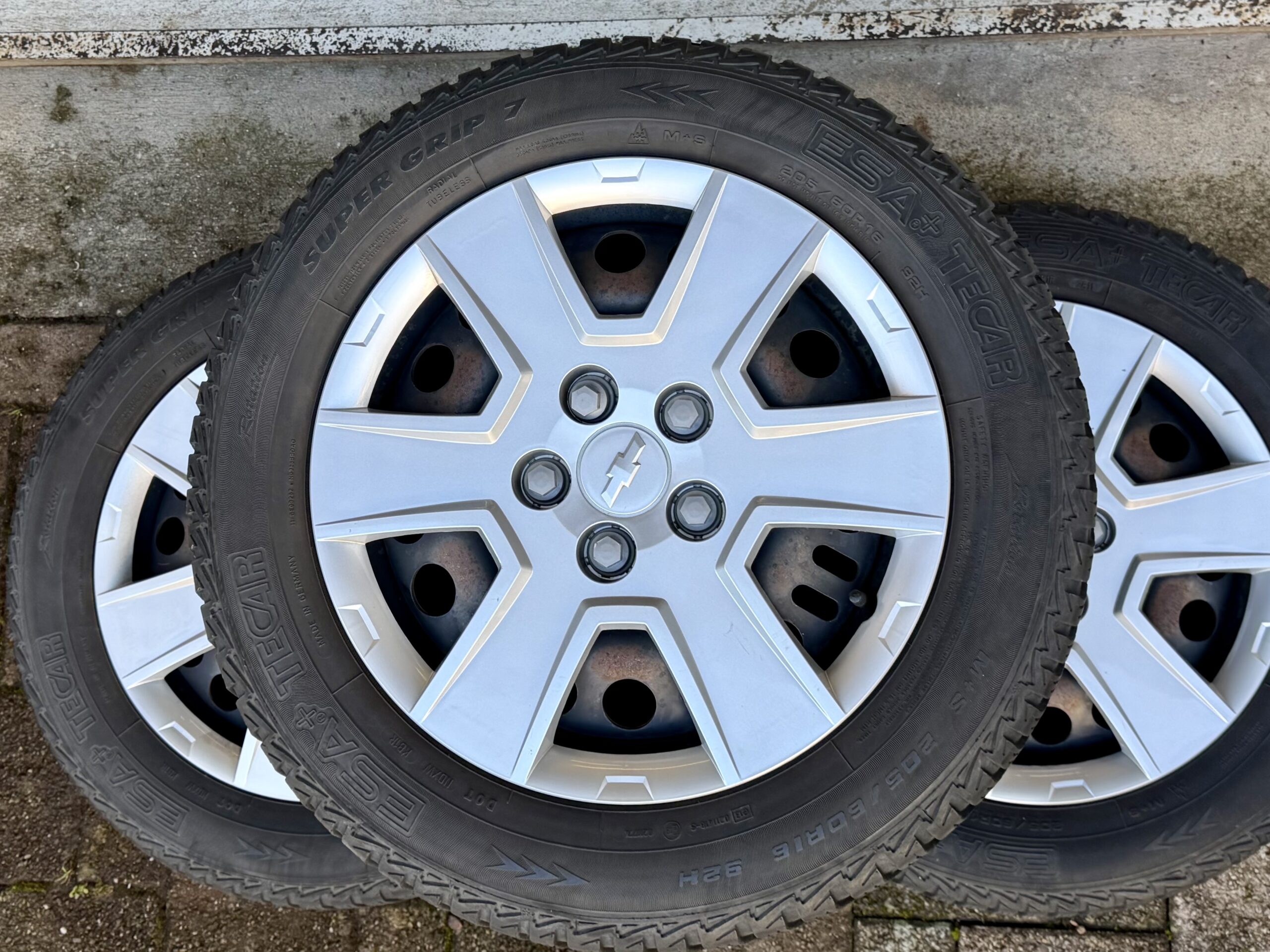 4 x Stahlfelgen 6.5xR16 Chevrolet Opel 2 4 x Stahlfelgen 6.5xR16 Chevrolet Opel M&S 205/60R16